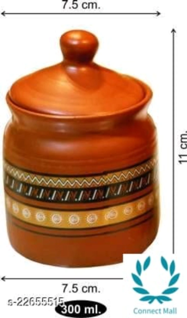 300ml Ceramic Pickle Jars With Lid Set Of 3 - Jars